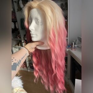 LACEFRONT WIG - ombre blonde pink